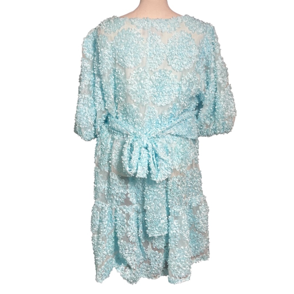 Eloquii Floral Petal Wrap Dress - Picture 2 of 6